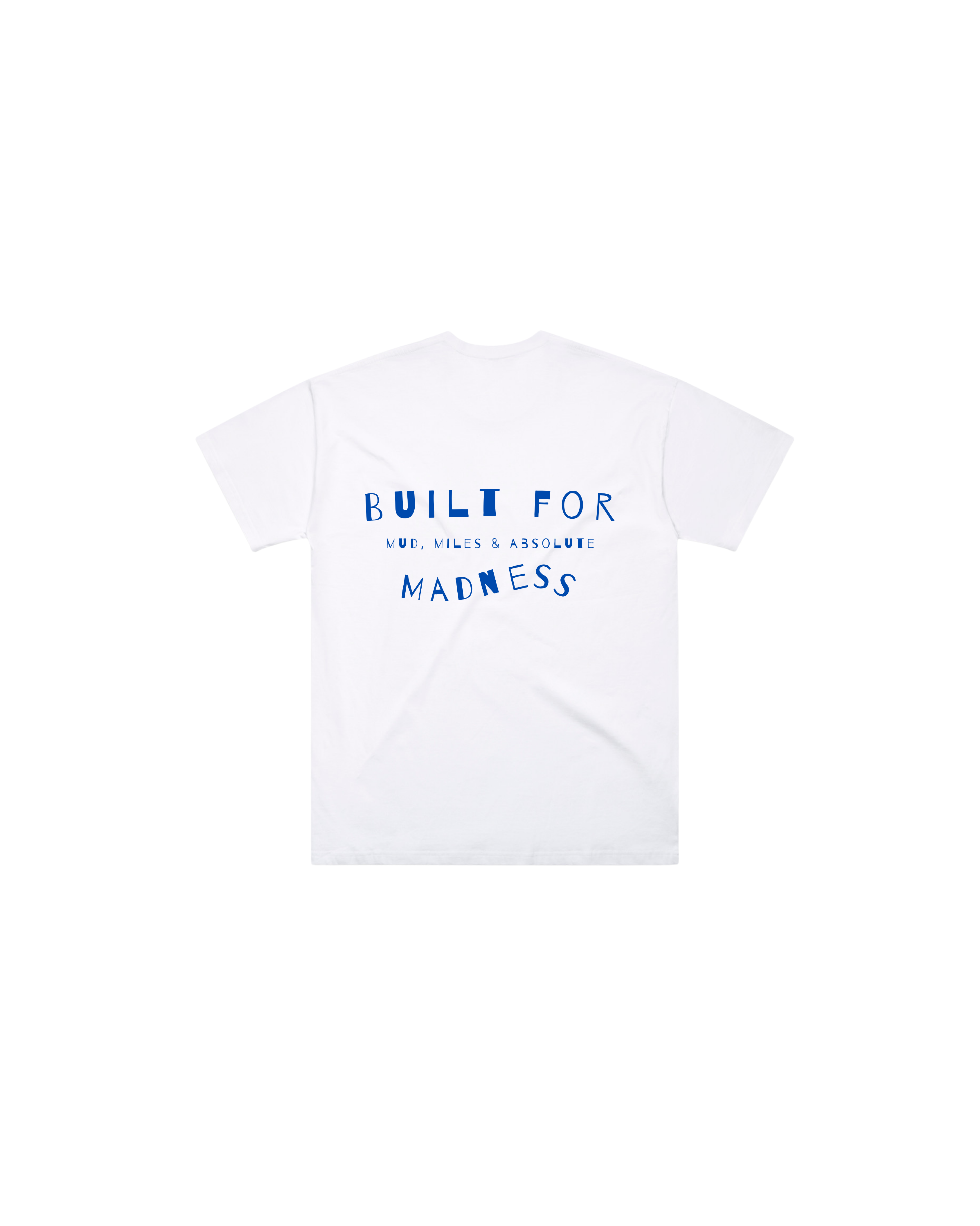 Adults - Mud, Miles & Madness Tee - White