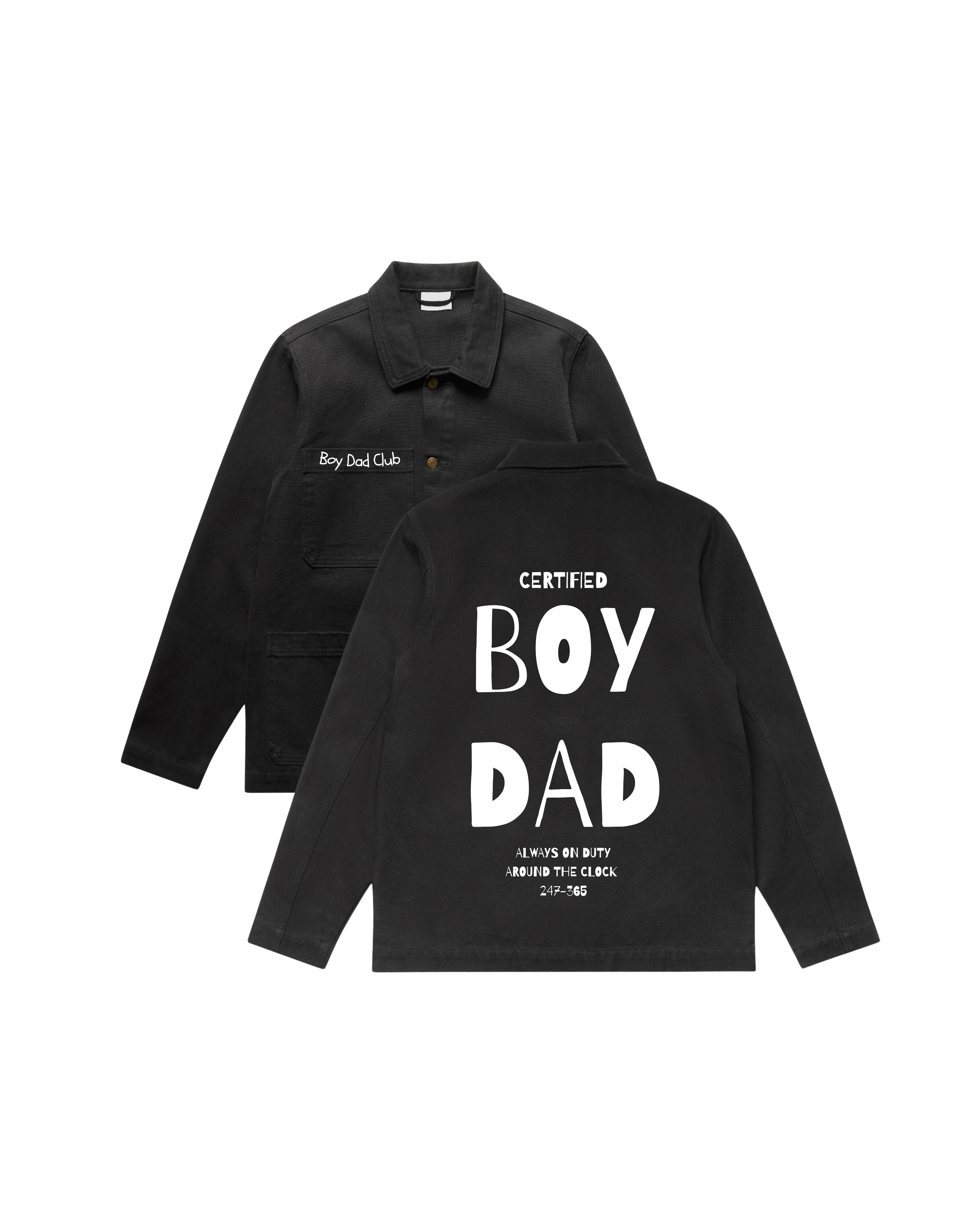 Adults - Boy Dad Chore Jacket - Black