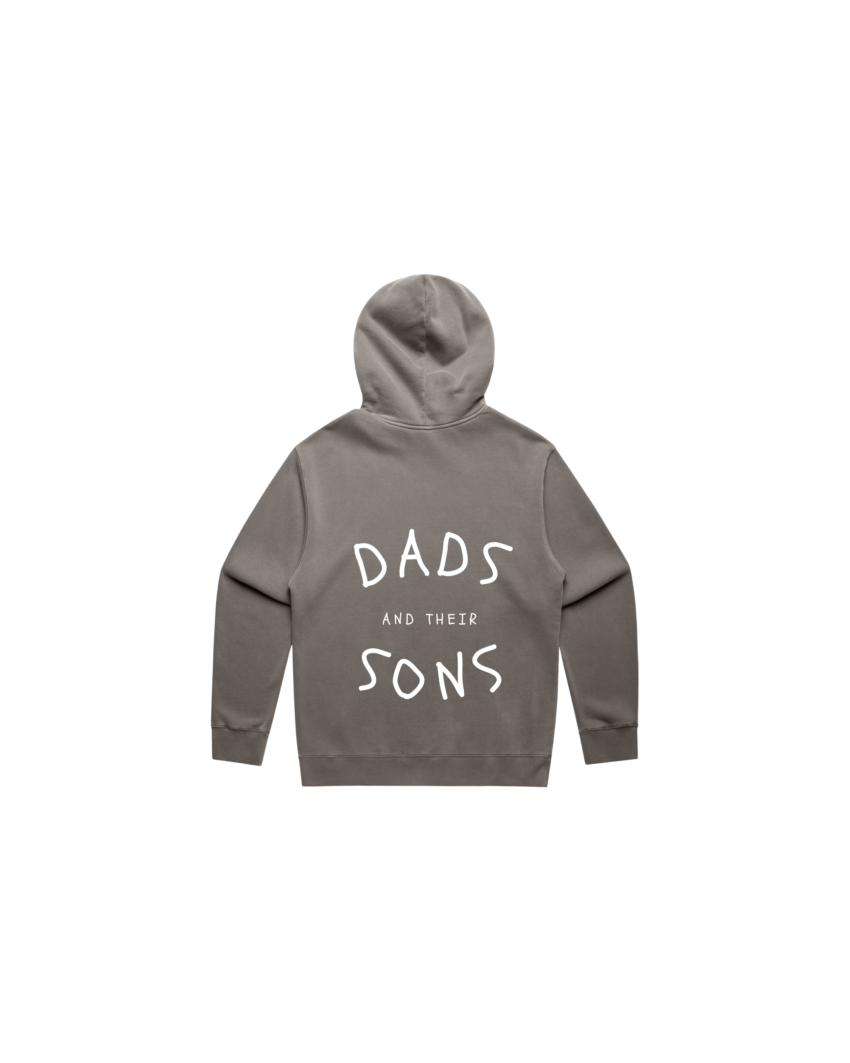 Adults - Dads and their Sons Hoodie - Faded Grey