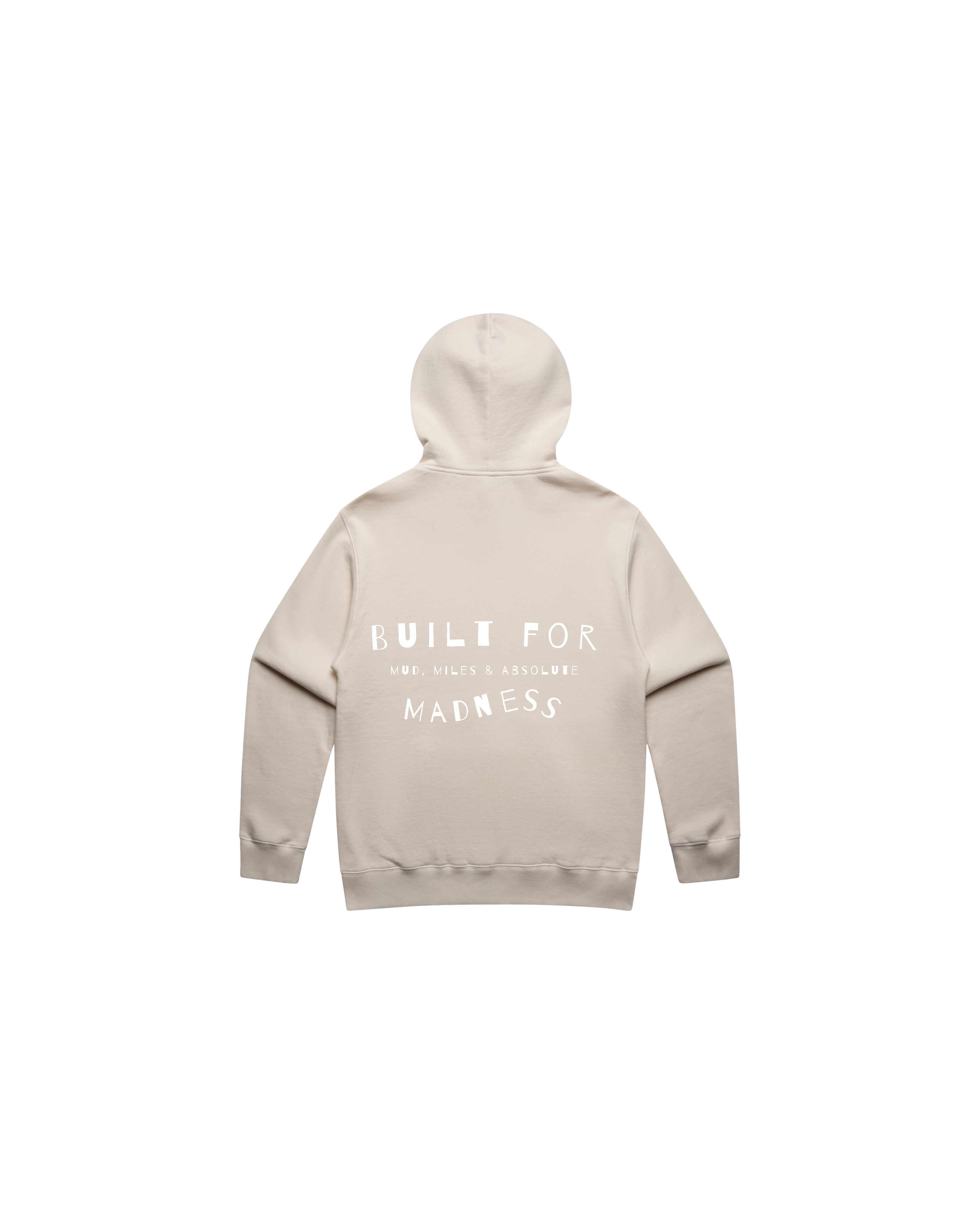 Adults - Mud, Miles & Madness Hoodie - Faded Bone