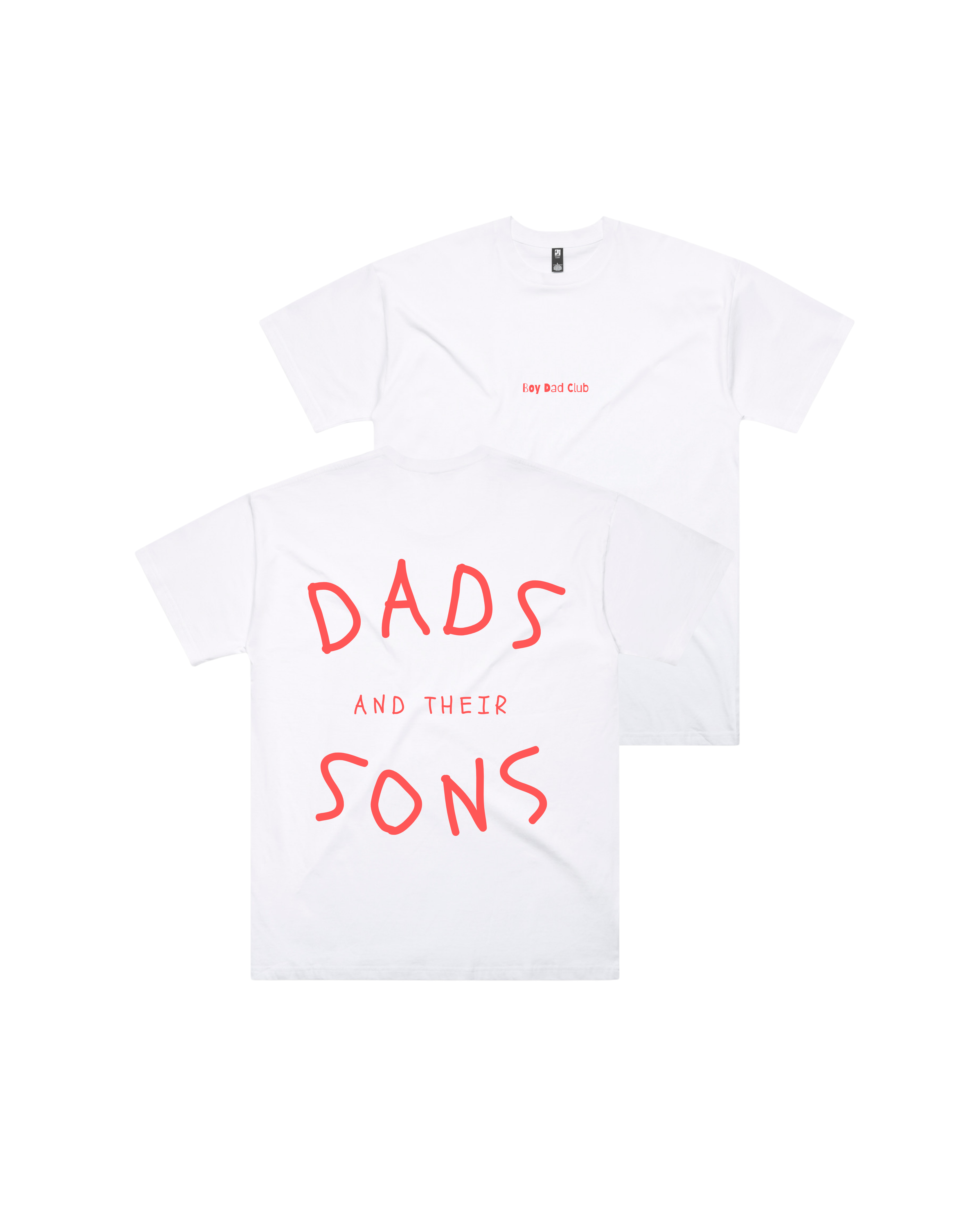Adults - Dads & Their Sons Tee - White