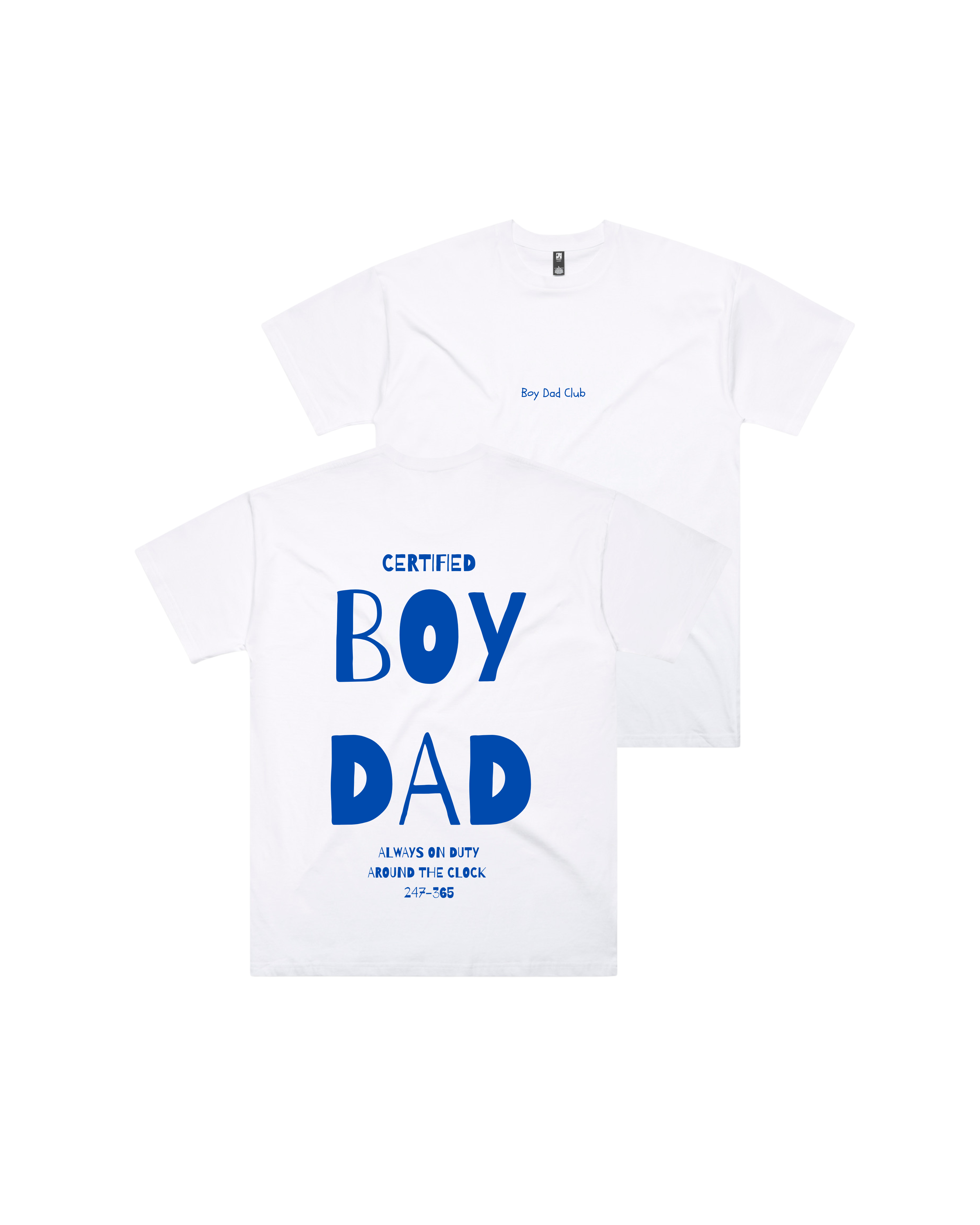 Adults - Certified Boy Dad Tee - White